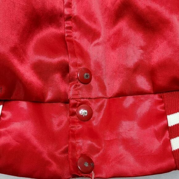 Vintage 1991 Dart Tech & NTS Omaha Nebraska Hartwell Satin Jacket Size Large - Picture 5 of 12